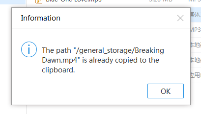 copy path to clipboard