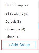 添加联系人组