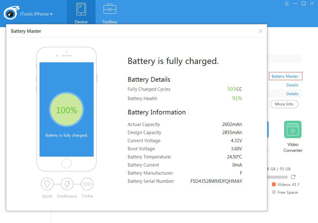 cómo verificar la duración de la batería en iPhone