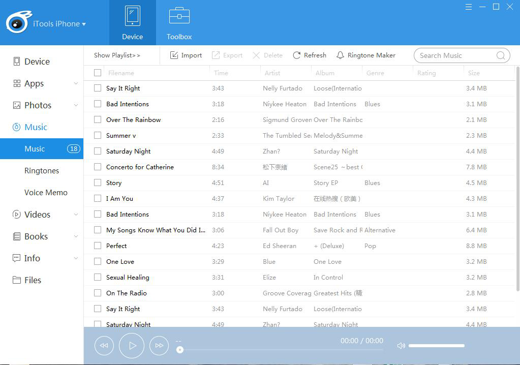 transferir música do iphone para o PC