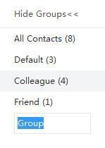 name contact group
