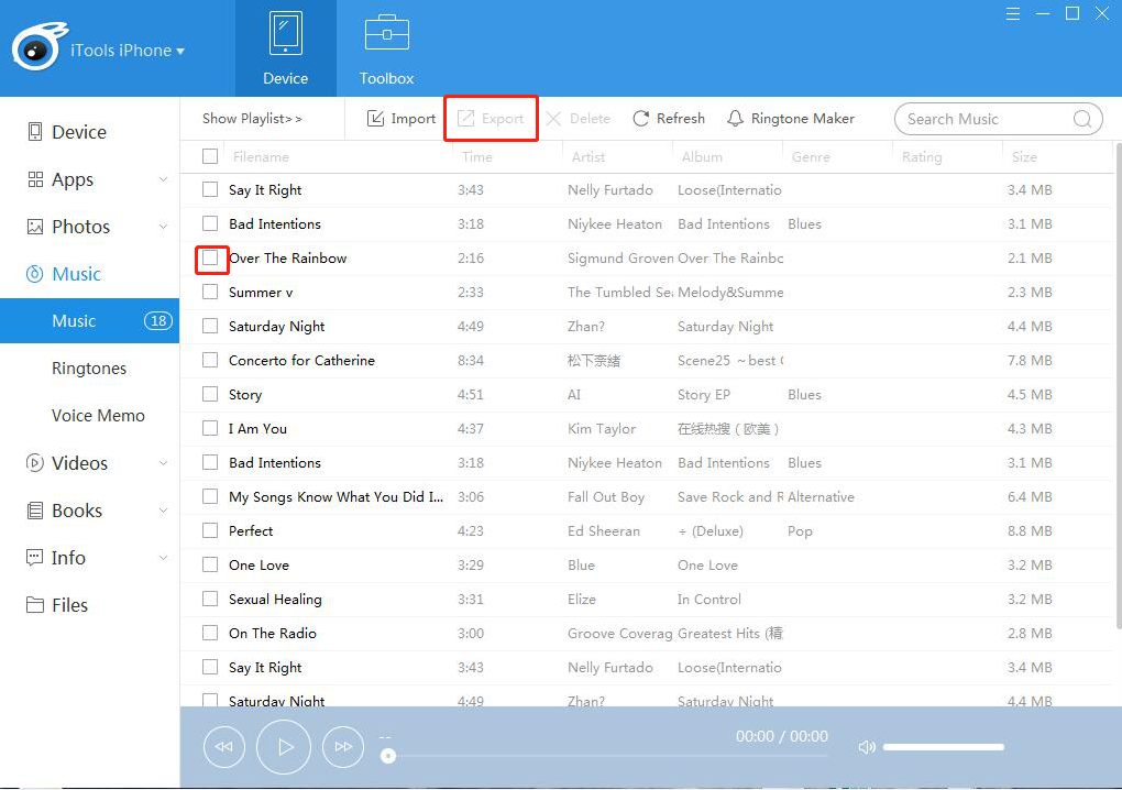 cómo transferir música desde el iphone a la PC