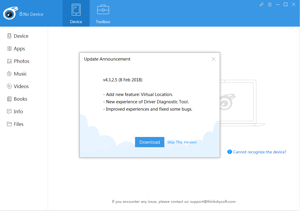 what to do if iTools fails to detect iOS device10