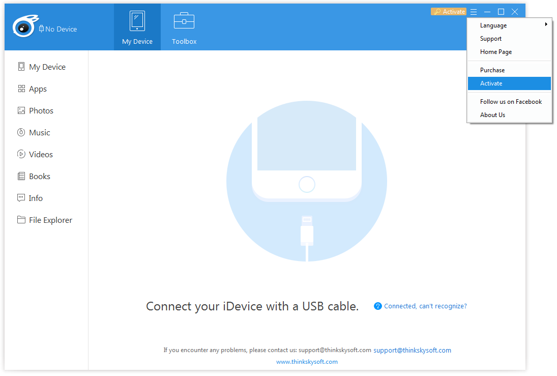 o que fazer se o iTools não detectar o dispositivo iOS8