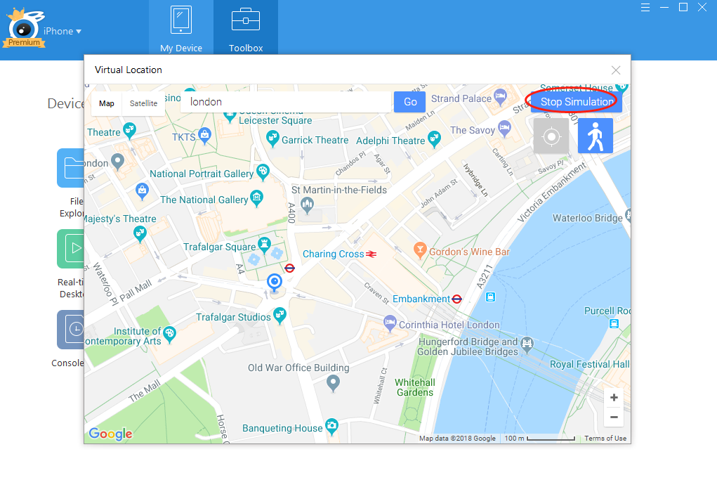 cambiar la ubicación de GPS en iPhone5
