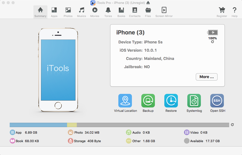 posicionamiento virtual para iPhone