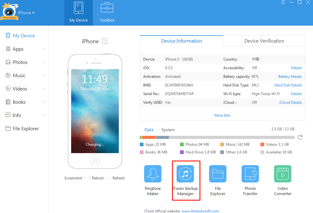 Come fare il backup dell'iPhone sul disco rigido esterno4