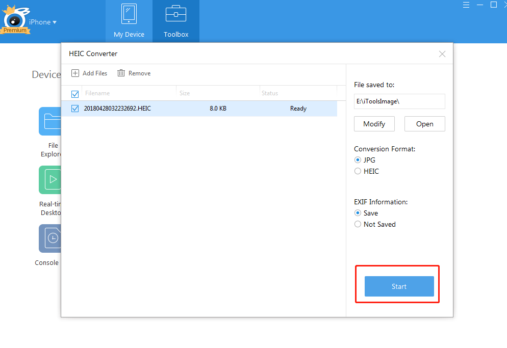 convert heic to jpg for iOS11 on PC4