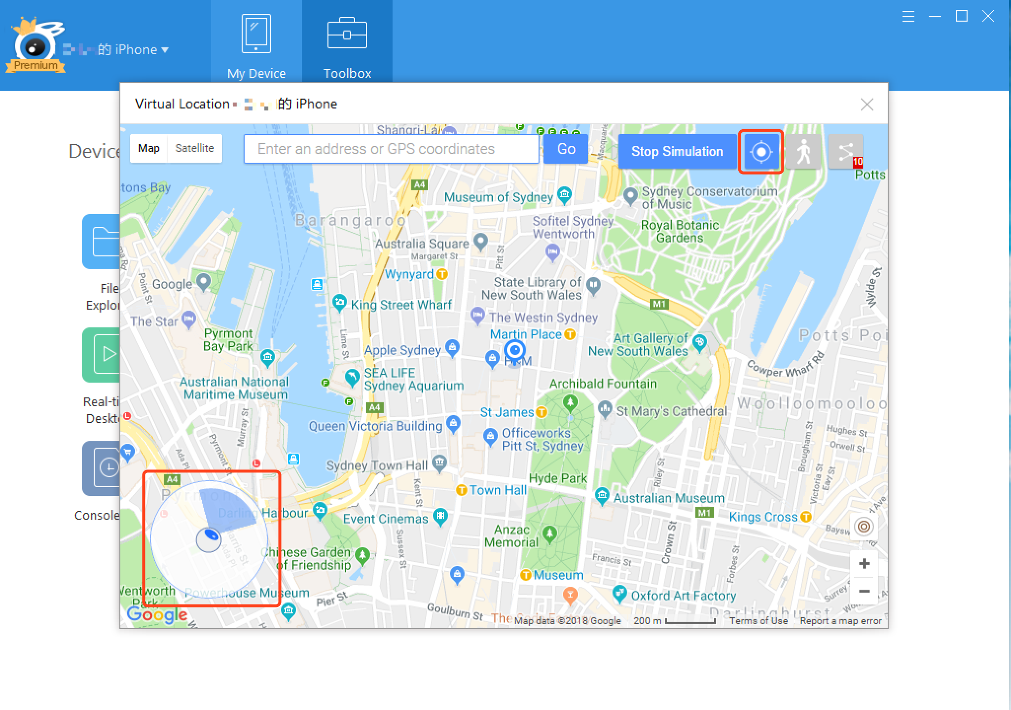 emplacement de faux GPS sur iOS9